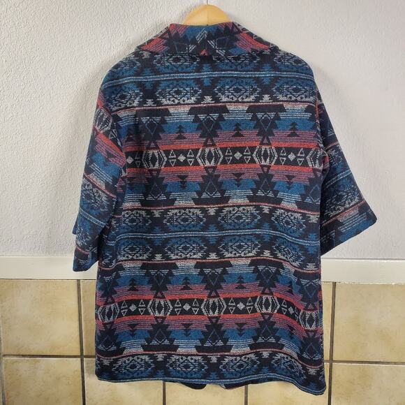 Ecote single snap front southwestern knit coat/chore coat Size Medium - Picture 10 of 11